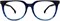 LENSKART BLU | Компьютерные очки Zero Power Blue Cut | Антибликовые, лёгкие, блокируют вредное излучение | Защита от УФ-излучения | Синие | Для мужчин и женщин | Большие | LB E16062, синие, L 1000005599 - фото 523580