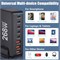 Зарядное устройство USB C мощностью 268 Вт, адаптер питания GaN Power Bank на 8 портов, зарядное устройство USB C мощностью 100 Вт, портативная зарядная станция для MacBook, Galaxy, iPad, ноутбуков и Power Bank (черный) 1000006232
