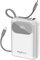 Promate Power Bank, универсальное сверхкомпактное портативное зарядное устройство ёмкостью 20000 мА·ч, кабели Lightning мощностью 27 Вт, встроенный порт USB-C мощностью 35 Вт, порт USB-A QC 3.0 мощностью 22,5 Вт для iPhone 15, Galaxy S24, POWERPOD-20 (бел 1000006266 - фото 525426