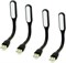 USB-светильник для ноутбука и внешнего аккумулятора. Гибкий и регулируемый USB-светодиод для клавиатуры ноутбука и общего назначения (комплект из 4 шт.) (цвет: черный) 1000006302
