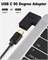Комплект из 3 адаптеров USB-C с прямым углом, удлинительный кабель USB-C 10 Гбит/с (штекер-гнездо), адаптер Type-C с углом 90 градусов для быстрой передачи данных, зарядки, внешнего аккумулятора, ноутбука, телефона, коммутатора, прочного алюминиевого корп 1000006313