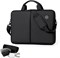 Сумка для ноутбука STAYOUNG 15,6 дюйма — водонепроницаемая сумка для ноутбука, деловой портфель, дорожная/школьная сумка через плечо с плечевым ремнем и внешним аккумулятором (черная) 1000006318