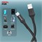 Кабель Honeywell USB A–Type C, 1,2 м (4 фута), PD 60 Вт, QC 3.0, кабель для быстрой зарядки и синхронизации, нейлоновый плетеный кабель для устройств Apple, смартфонов, ноутбуков, внешних аккумуляторов, планшетов, наушников, динамиков, черный 1000006329