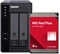 Двухсекционный DAS-накопитель QNAP с емкостью 4 ТБ, USB 3.2 Gen 2 Type-C, предварительно настроенным RAID-массивом 1, комплект жестких дисков WD Red Plus (TR-002-24W-US) 1000006624