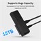 Адаптер SATA-USB для жестких дисков HDD/SSD 2,5 дюйма и 3,5 дюйма, кабель-адаптер для жесткого диска, с адаптером питания 12 В, SATA-USB 1000006638