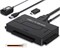 USB 3.0 to SATA and IDE Adapter, External Hard Drive Ultra Recovery Converter Kit for Universal 2.5 3.5 IDE and SATA HDD SSD, 5.25-inch DVD/CD-ROM Optical Drive, Included Power Adapter, Easy to Use 1000006652 - фото 526682