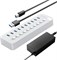 USB-концентратор ORICO Powered USB 3.0 на 10 портов, 48 Вт, с индивидуальными переключателями вкл./выкл. и адаптером питания 12 В/4 А для зарядки настольных компьютеров, ПК, iMac, мобильных жестких дисков, флеш-накопителей, телефонов и iPad 1000006704 - фото 526934