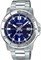 Мужские часы Casio MTP-VD01D-2EVUDF. Синий циферблат, серебристый ремешок. 1000006955 - фото 527704