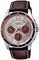 Мужские часы Casio с серым циферблатом и кожаным ремешком - MTP-1374L-7A1VDF, ремешок 1000006972 - фото 527773