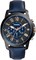 Часы Fossil Grant Chronograph Navy Leather, FS5061IE 1000007225 - фото 528856