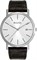 Мужские классические кварцевые часы Bulova с тремя стрелками, календарем и датой, кожаным ремешком, пряжкой, 37 мм 1000007344 - фото 529381