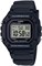 Мужские часы Casio W-218H-1AVDF с чёрным циферблатом и чёрным ремешком 1000007348 - фото 529394