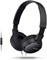 Проводные наушники Sony MDR ZX110AP с неспутывающимся кабелем, разъёмом мини-джек 3,5 мм, гарнитура с микрофоном для телефонных звонков, чёрные, MDRZX110AP/B 1000007985 - фото 532032