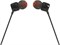Проводные внутриканальные наушники JBL Tune 110, глубокий и мощный звук с чистыми басами, однокнопочный пульт управления/микрофон, плоский кабель без запутывания, сверхкомфортная посадка — черный цвет, JBLT110BLK 1000007989