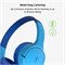 Беспроводные наушники Belkin SoundForm Mini Kids со встроенным микрофоном, накладные наушники для девочек и мальчиков. Подходит для онлайн-обучения, школы и путешествий. Совместимо с iPhone, iPad, Galaxy и другими устройствами. Синий цвет. 1000008005