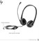 HP T1A66AA Stereo 3.5mm Headset, schwarz 1000008022