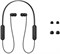 Беспроводные внутриканальные Bluetooth-наушники Sony WI-C100 со встроенным микрофоном, черные, средние, WI-C100/B 1000008111