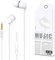 Проводные внутриканальные наушники Fitto K28, белые, стереозвук, микрофон, встроенный микрофон, бас, разъём 3,5 мм, для всех мобильных телефонов, музыка 1000008149