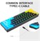 Игровая клавиатура CHONCHOW Mini RGB 60%, 68 клавиш, маленькая компактная USB-проводная игровая клавиатура с радужной подсветкой для Xbox PS4 PS5, ПК, ноутбука (с подсветкой букв, локальная) 1000008204