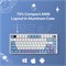 Проводная механическая клавиатура EPOMAKER x LEOBOG Hi75 из алюминиевого сплава, программируемая игровая клавиатура с креплением на прокладку и ручкой переключения режимов, с возможностью горячей замены, NKRO, RGB (переключатель «Белый-фиолетовый», «Ледян 1000008231