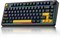 Механическая игровая клавиатура AULA F75, 2,4 ГГц/Type-C/BT5.0, механическая клавиатура с кнопками, пятислойная структура с заливкой, RGB-подсветка, QWERTY, горячая замена, кремовая беспроводная игровая клавиатура, покрытие 75 процентов (черная) 1000008244 - фото 533334