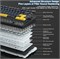 Механическая игровая клавиатура AULA F75, 2,4 ГГц/Type-C/BT5.0, механическая клавиатура с кнопками, пятислойная структура с заливкой, RGB-подсветка, QWERTY, горячая замена, кремовая беспроводная игровая клавиатура, покрытие 75 процентов (черная) 1000008244