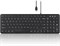 Проводная бесшумная клавиатура Perixx PERIBOARD-213C с ножничным механизмом USB-C — компактный дизайн 14,45 x 4,76 x 0,71 дюйма с цифровой панелью — черный — английский (США) 1000008250 - фото 533355