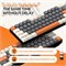 Беспроводная игровая клавиатура XVersion Mechanical Keyboard, беспроводная компьютерная клавиатура 2.4G 68 клавиш со сменными клавишами, игровая Bluetooth-клавиатура с функцией снятия колпачков клавиш - синяя клавиатура с переключателем для Mac/Windows -  1000008253