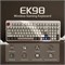 Беспроводная игровая клавиатура EPOMAKER EK98, механическая проводная клавиатура с тремя режимами Bluetooth/2,4 ГГц/USB-C, кремовая клавиатура с возможностью горячей замены, настраиваемая клавиатура с RGB-подсветкой (белая, переключатель Mulan) 1000008257