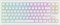 Механическая игровая клавиатура EPOMAKER G84 с 80% RGB-подсветкой, 2,4 ГГц, беспроводная клавиатура Type-C/BT, программирование QMK/VIA, горячая замена, NKRO, с прозрачными колпачками клавиш из ПБТ для геймеров (белый, переключатели Creamy Jade) 1000008296 - фото 533578