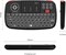 Мини-клавиатура Rii i4 Bluetooth с сенсорной панелью, [арабская раскладка], портативная беспроводная клавиатура с черной подсветкой и USB-модемом 2.4G для смартфонов и ПК. Черная 1000008355