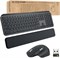 Logitech MX Keys Combo для бизнеса | Gen 2, полноразмерная беспроводная клавиатура и беспроводная мышь с подставкой для рук, Bluetooth, Logi Bolt, бесшумное нажатие, Windows/Mac/Chrome/Linux — графитовый цвет 1000008358 - фото 533875