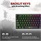 Полумеханическая игровая клавиатура EvoFox Fireblade TKL с радужной подсветкой и эффектом дыхания, плавающими клавишами, 19 клавишами с функцией Anti-Ghosting и 12 мультимедийными клавишами, клавишей блокировки Windows, плетеным кабелем (черного цвета) 1000008368