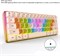 Проводная механическая клавиатура Luocute RGB с тактильными ощущениями, игровая клавиатура, компактный дизайн, цветные колпачки клавиш, 61 клавиша, 5 уровней яркости, стабильное соединение, для игр, ПК 1000008377