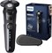 Электробритва PHILIPS Shaver Series 5000 с усовершенствованной системой SkinIQ, для сухого и влажного бритья, со встроенным выдвижным триммером, время работы 60 минут — S5588/30, насыщенный черный цвет [поставляется с вилкой стандарта Великобритании] 1000008755 - фото 535328