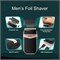 Электробритва для мужчин – беспроводная бритва с USB-C-подзарядкой и двумя плавающими лезвиями – время работы 50 минут – компактный и легкий инструмент для бритья бороды, лица или лысины 1000008798