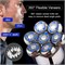 LCLALAY Electric Head Shaver Upgrade, мужская бритва 6-в-1 с 7 головками, многофункциональная бритва для лысых мужчин, беспроводной аккумуляторный дорожный триммер для ухода за волосами 1000008826