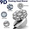 Бритвы SYOSI для мужчин, электробритвы 6 в 1, водонепроницаемые, для влажного и сухого бритья, беспроводной набор для ухода за собой, машинки для стрижки бороды, триммер для носа, плавающие 9D аккумуляторные бритвенные головки для лысых мужчин, бритва для 1000008904