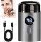 Электробритва BIGTHREE Mini Shavers для мужчин, дорожная аккумуляторная бритва, портативная умная мужская бритва, для влажного и сухого использования, подходит для мужчин, чтобы удобно бриться дома или во время путешествий. 1000008955 - фото 536272