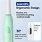 Электрическая зубная щетка SEAGO с 10 насадками, дорожный футляр и держатель, умный таймер для взрослых, SG-2316 (зеленая) 1000009259