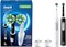 Электрическая зубная щетка Oral-b Pro 1000 Crossaction от Braun, черно-белая, 2 штуки 1000009267 - фото 536604