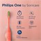 Зубная щетка Philips на батарейках от Sonicare | 2 минуты Smartimer и Quadpacer | Элегантная и легкая | Дорожный футляр | Зубная щетка на батарейках | Мягкая щетина | 90 дней работы от одной батарейки AAA | Miami Coral | HY1100/01 1000009275