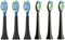 AYNKH 6 сменных насадок для электрической зубной щетки Philips Sonic, 3 насадки для точной чистки и 3 насадки с гелевым покрытием для отбеливания (черный, средний) 1000009320 - фото 536810