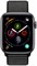 Apple Watch Series 4 (GPS, 44 мм) — корпус из алюминия цвета «серый космос» с чёрным спортивным браслетом (сертифицированные восстановленные) 1000011312