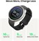 Умные часы Amazfit Active 2, 44 мм, аккумулятор на 10 дней, фитнес-трекер, монитор сна, GPS-карты, более 160 спортивных режимов, водонепроницаемые, для Android и Apple iPhone, сапфировое стекло, черный кожаный ремешок 1000011316