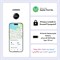 Умный искатель UGREEN FineTrack, 2 шт., Apple Find My (только для iOS), умная бирка, сменный аккумулятор, трекер-локатор, багажная бирка, Bluetooth-искатель предметов для кошелька, чемодана, автомобиля, ключей, паспортов 1000011624