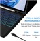 Чехол MICROWARE для iPad Pro 12.9 с клавиатурой 6/5/4/3 поколения — 7-цветная подсветка, встроенный трекпад, беспроводная съемная клавиатура-книжка с держателем для карандаша, черный 1000011793