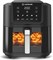 Аэрофритюрница Nutricook Slim XL, 7,6 л, 2,4 кг, сверхбольшая корзина, компактный тонкий дизайн, режимы аэрофритюра, выпечка, разогрев, 5 режимов, прозрачное окошко и внутренняя подсветка, AFS200, черный, 1700 Вт, гарантия 2 года 1000011801 - фото 548073