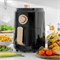 Аэрофритюрница Geepas GAF37516N мощностью 1100 Вт со светодиодной подсветкой и таймером на 30 минут, объём 1,8 литра, чёрная 1000011884