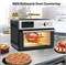Аэрофритюрница Dxmocos 30L с функцией тостера, комбинированная аэрофритюрница с вертелом из нержавеющей стали, настольные духовки «21 в 1», инновационная технология обдува воздухом на 360°, большая аэрофритюрница 1000011981